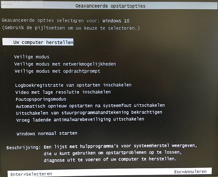 Windows 10 opstarten in veilige modus, safe mode, Windows 10 Windows 10 opstarten in veilige modus, safe mode, Windows 10